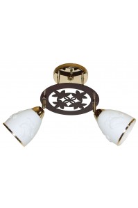 Классическая Люстра SVLIGHT двухламповая поворотная 5044/2 золото