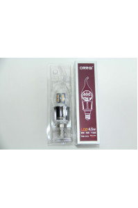 Светодиодная лампочка свеча LED 4,5W Е14 хром